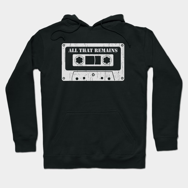 All That Remains - Vintage Cassette White Hoodie by FeelgoodShirt